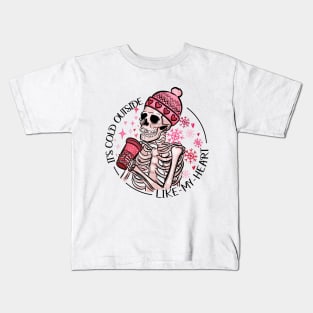 Funny Skeleton Valentine Kids T-Shirt